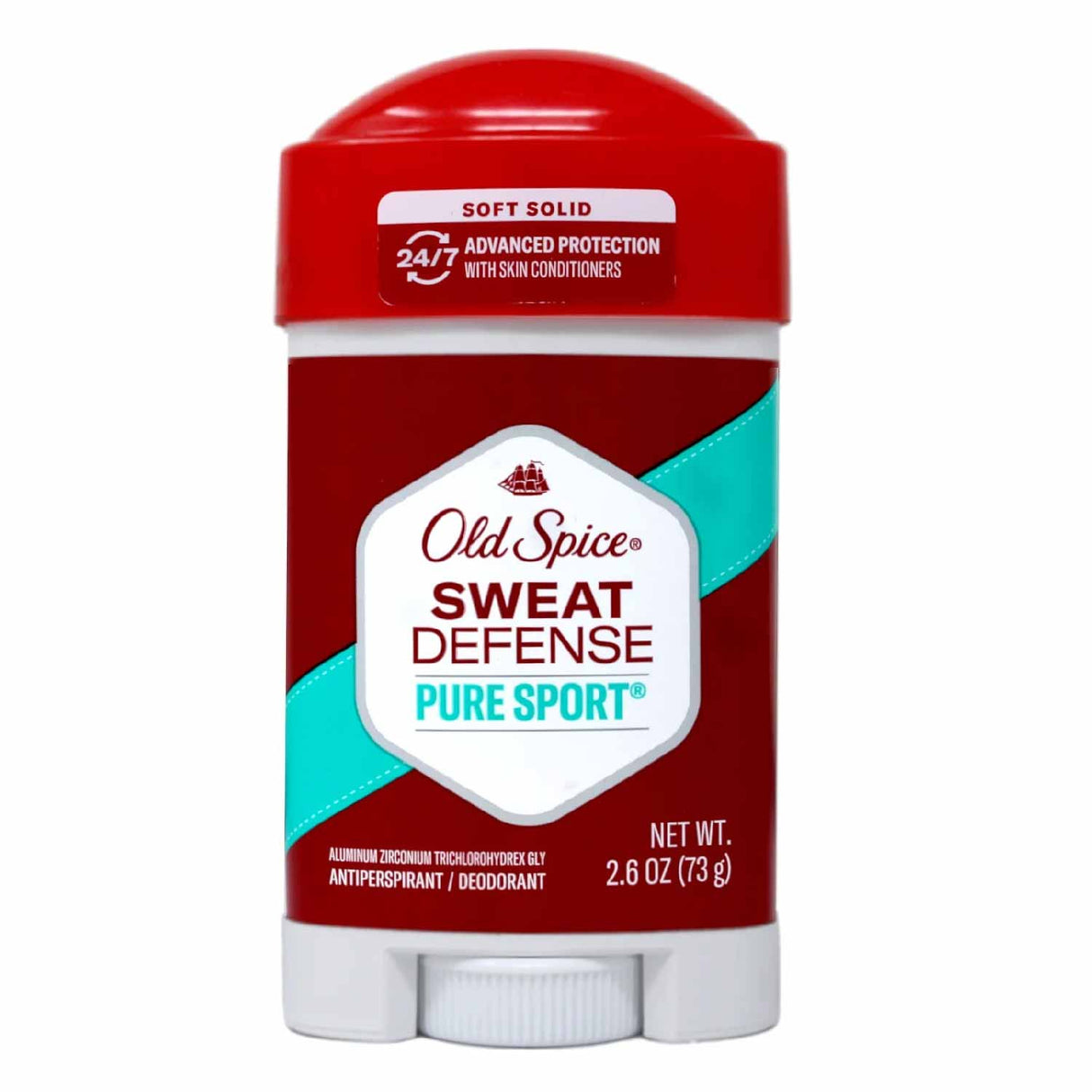 Old Spice Sweat Defense Antiperspirant & Deodorant Soft Solid - Pure Sport, 2.6 oz, 12 Pack