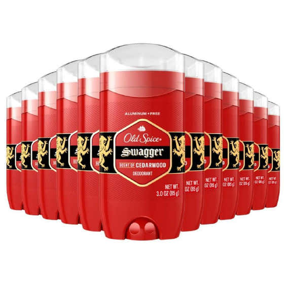 Old Spice Red Collection Swagger Deodorant for Men 3  oz - 12 Pack | Old Spice - Old Spice