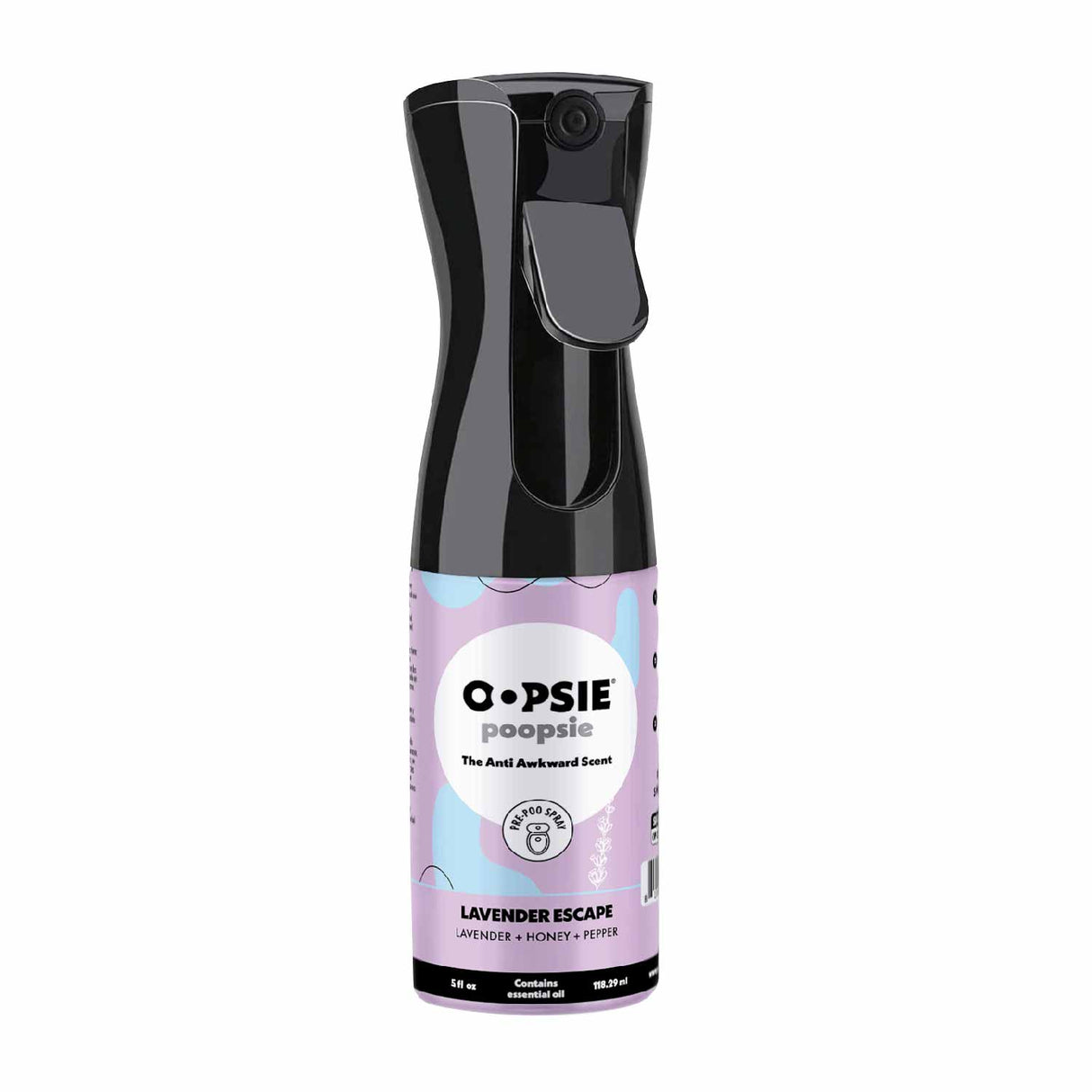 Oopsie Poopsie Spray Mist 5oz - Lavender Escape - 1 Pack -