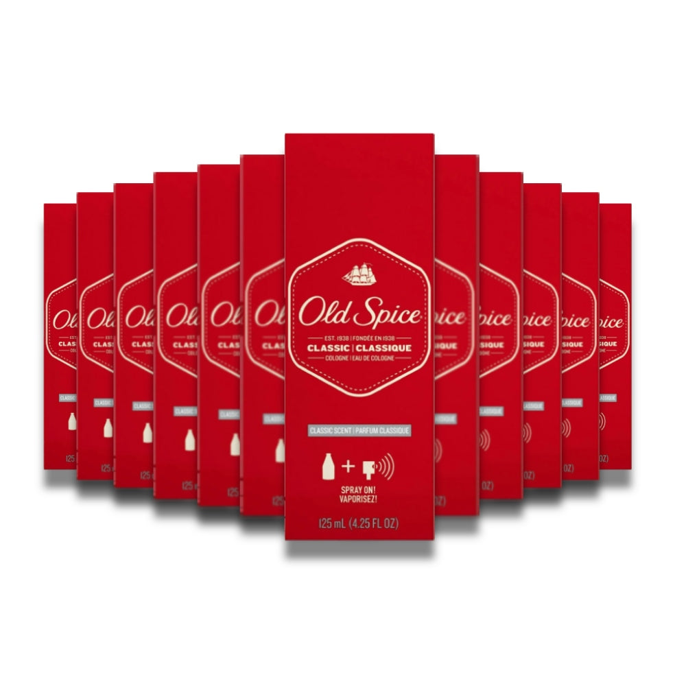 Old Spice Classic Cologne - 4.25 oz, 12 Pack Contarmarket