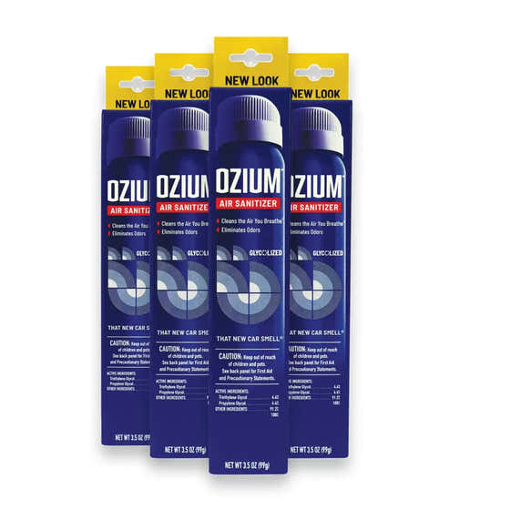 Ozium Air Sanitizer Spray – That New Car Smell – 3.5 oz – Pack of 4 | R.r. Lalena Corp. - Air Fresheners