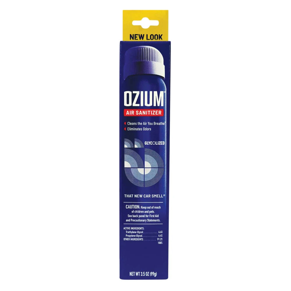 Ozium Air Sanitizer Spray – That New Car Smell – 3.5 oz – Pack of 4
