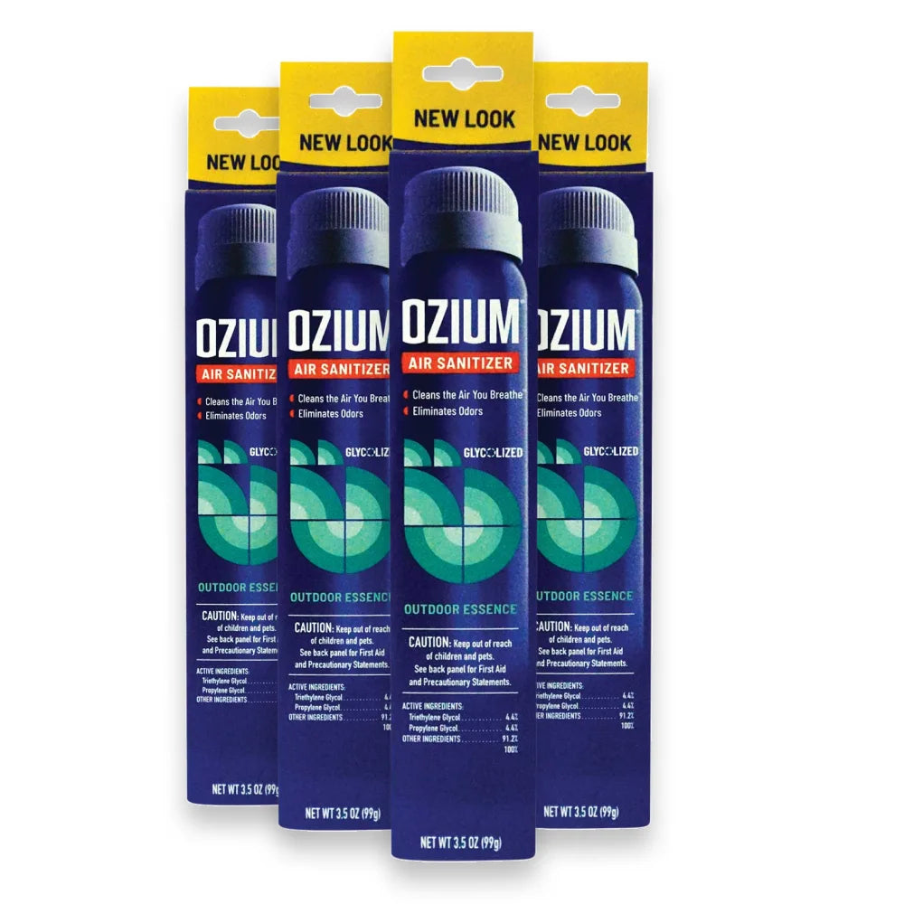 Ozium Air Sanitizer Spray – Outdoor Essence – 3.5 oz – Pack of 4