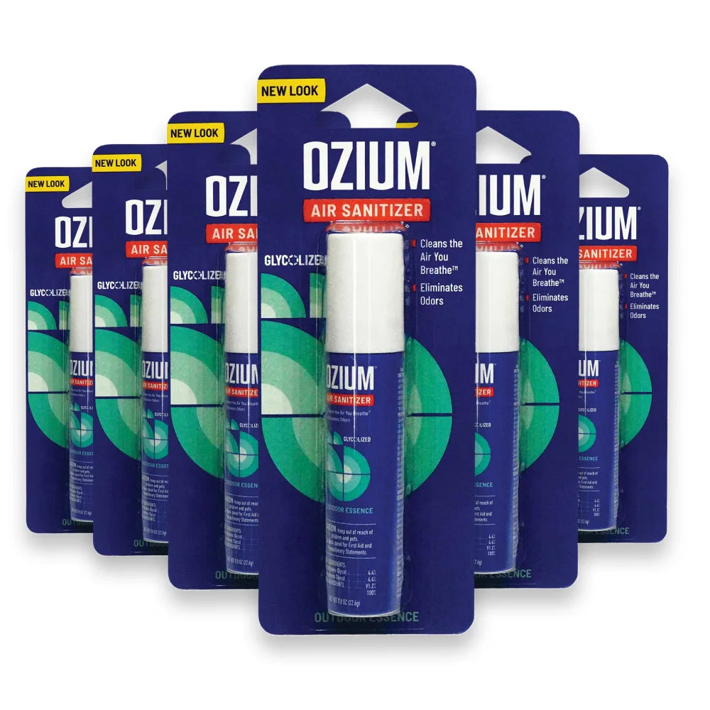 Ozium Air Sanitizer Spray – Outdoor Essence – 0.8 oz – Pack of 6