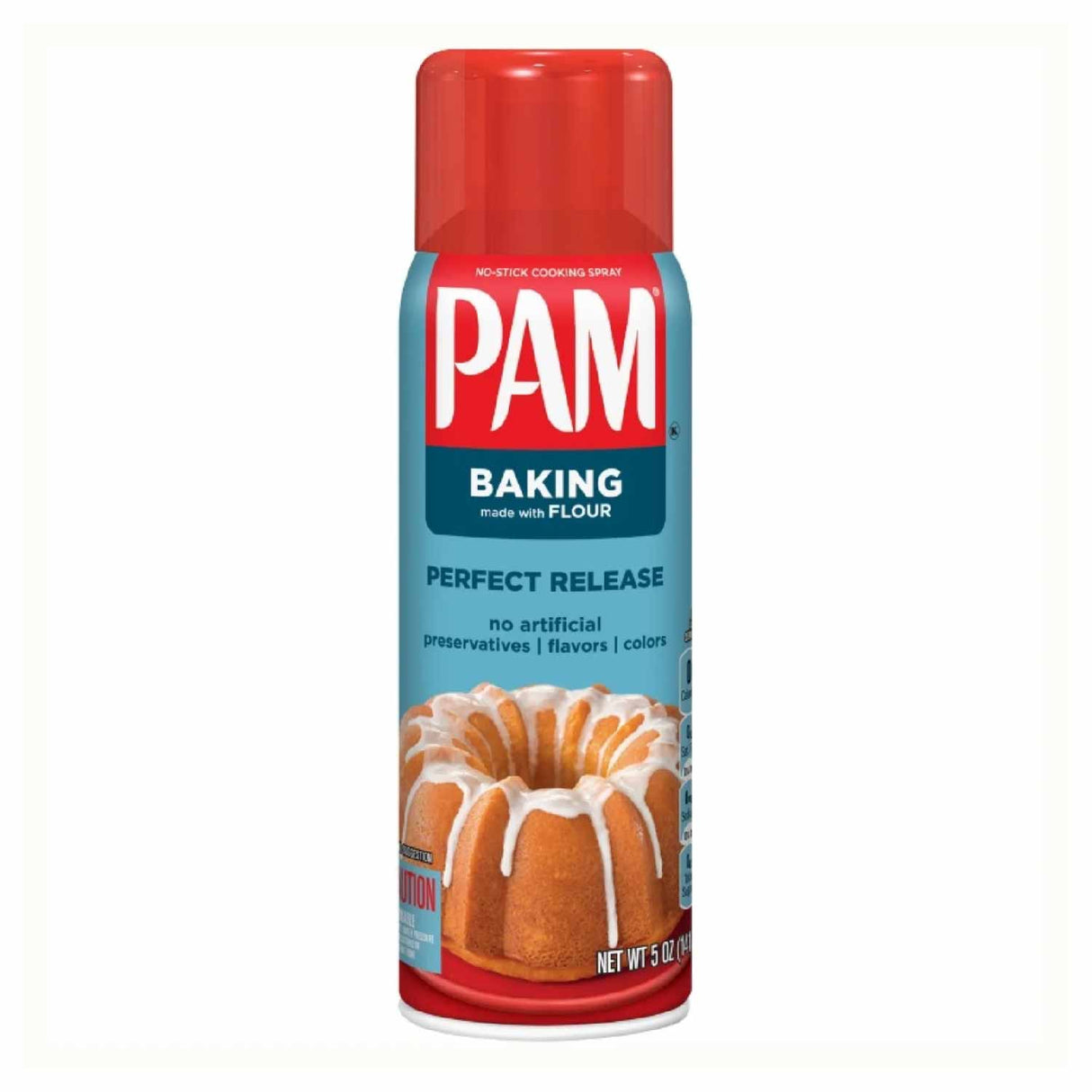 PAM - No-Stick Cooking Spray, Baking Spray Made With Flour - 5 Oz - 12 Pack