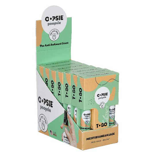 Oopsie Poopsie To Go Mediterranean Sage - The Anti Awkward Scent - 0.2 Oz, 2 Ct - 7 Pack | Oopsie Poopsie - Air Fresheners