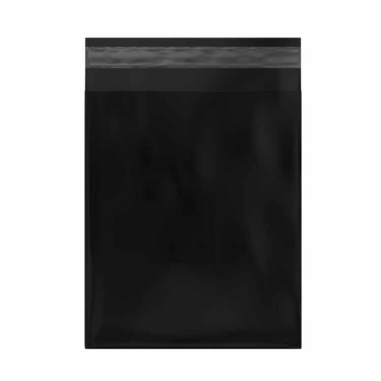 Poly Mailers 2.5MIL, Color black, Size 12''x 15.5'' inches - 100 Pack