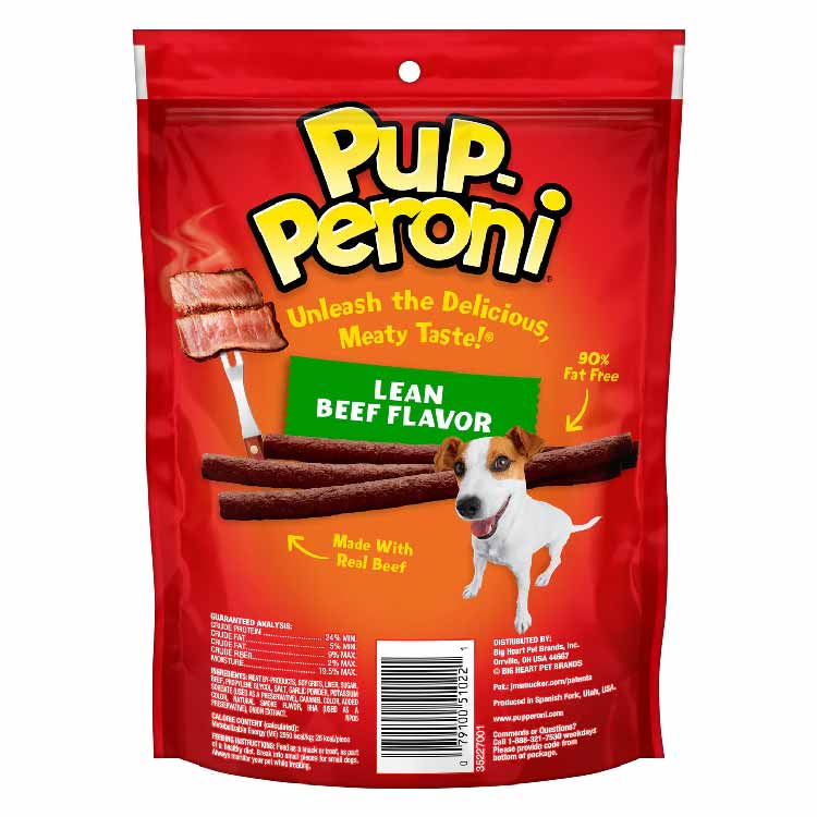 Pup-Peroni Dog Snacks Lean Beef Flavor 5.6 oz - 8 Pack