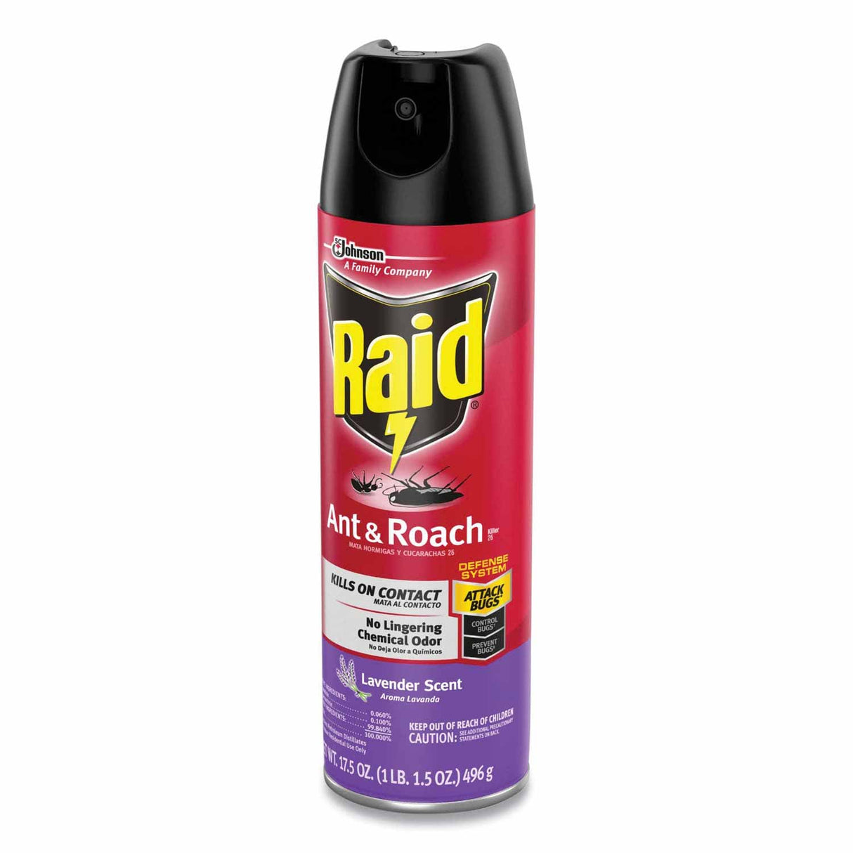 Raid Ant & Roach Killer, Lavender Scent, 17.5 oz - 12 Pack
