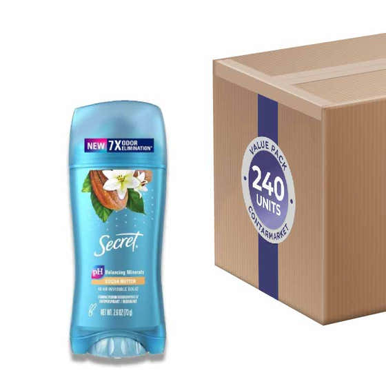 Secret - Fresh Cocoa Butter, Antiperspirant & Deodorant - 2.6 Oz- 240 Pack | Secret - Secret