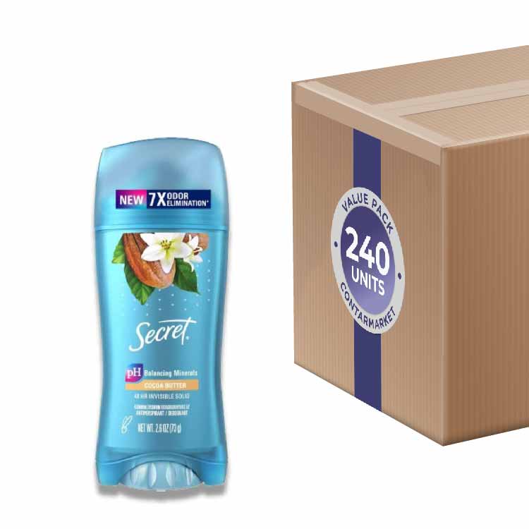 Secret - Fresh Cocoa Butter, Antiperspirant & Deodorant - 2.6 Oz- 240 Pack