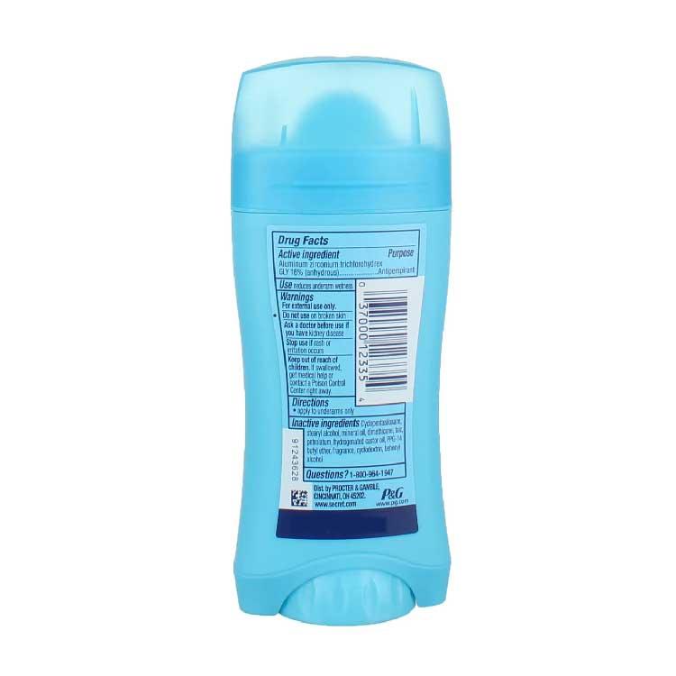 Secret Sheer Clean Invisible Solid Antiperspirant & Deodorant - 2.6oz 12 Pack