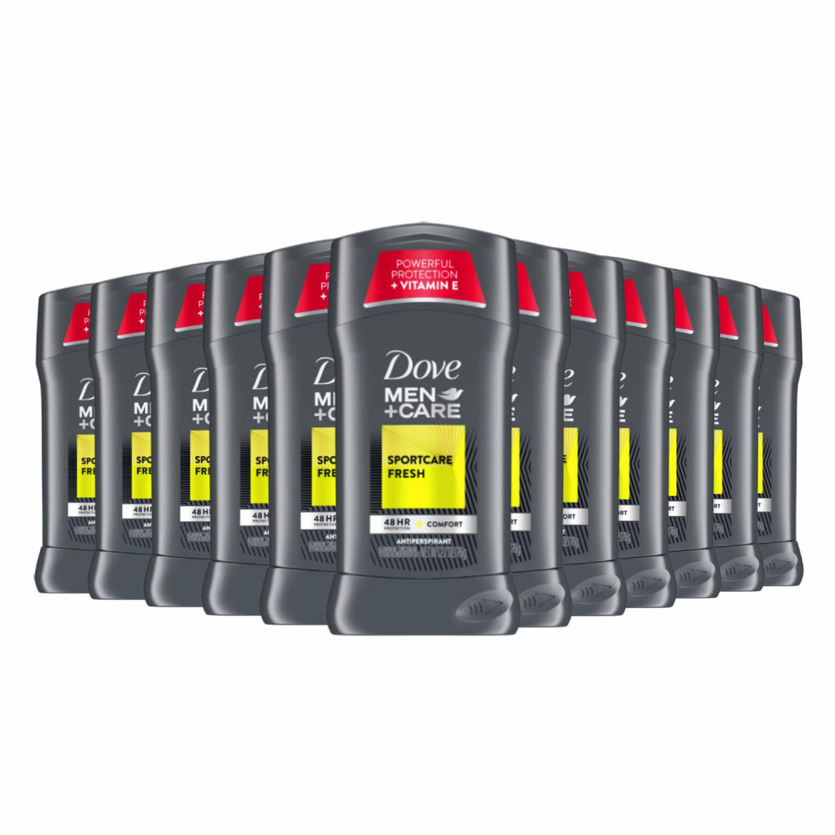 Dove Men+Care SportCare Antiperspirant Deodorant Stick Active+Fresh - 2.7Oz Each - 12 Pack