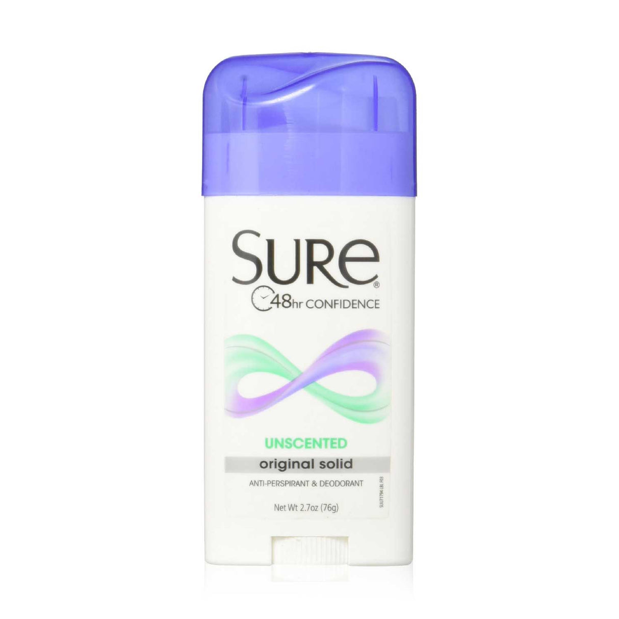 Sure Original Solid Unscented Anti-Perspirant Deodorant  2.7 oz - 12 Pack