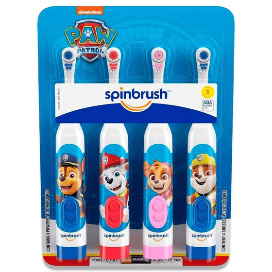 Spinbrush - Kid's Electric Battery Toothbrush, Paw Patrol - 4 ct - Spinbrush Kid's Electric Battery Toothbrush - P...