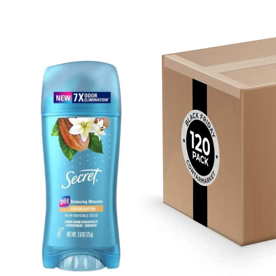 Secret - Fresh Cocoa Butter, Antiperspirant & Deodorant - 2.6 Oz- 120 Pack | Secret - Black Friday