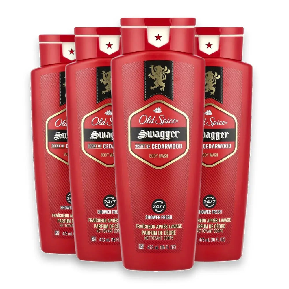 Old Spice -  Swagger Scent of Confidence, Body Wash for Men - 16 Oz - 4 Pack