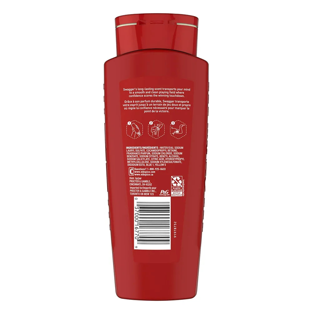 Old Spice -  Swagger Scent of Confidence, Body Wash for Men - 16 Oz - 4 Pack