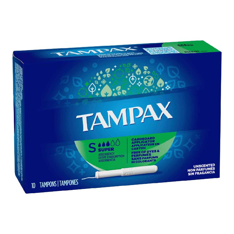 Tampax Tampon Super Feminine 10 ct - 12 Pack