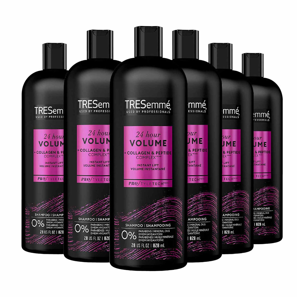Tresemme Pro Solutions Body Thickening Volumizing Shine Enhancing Shampoo, 28 Oz - 6 Pack