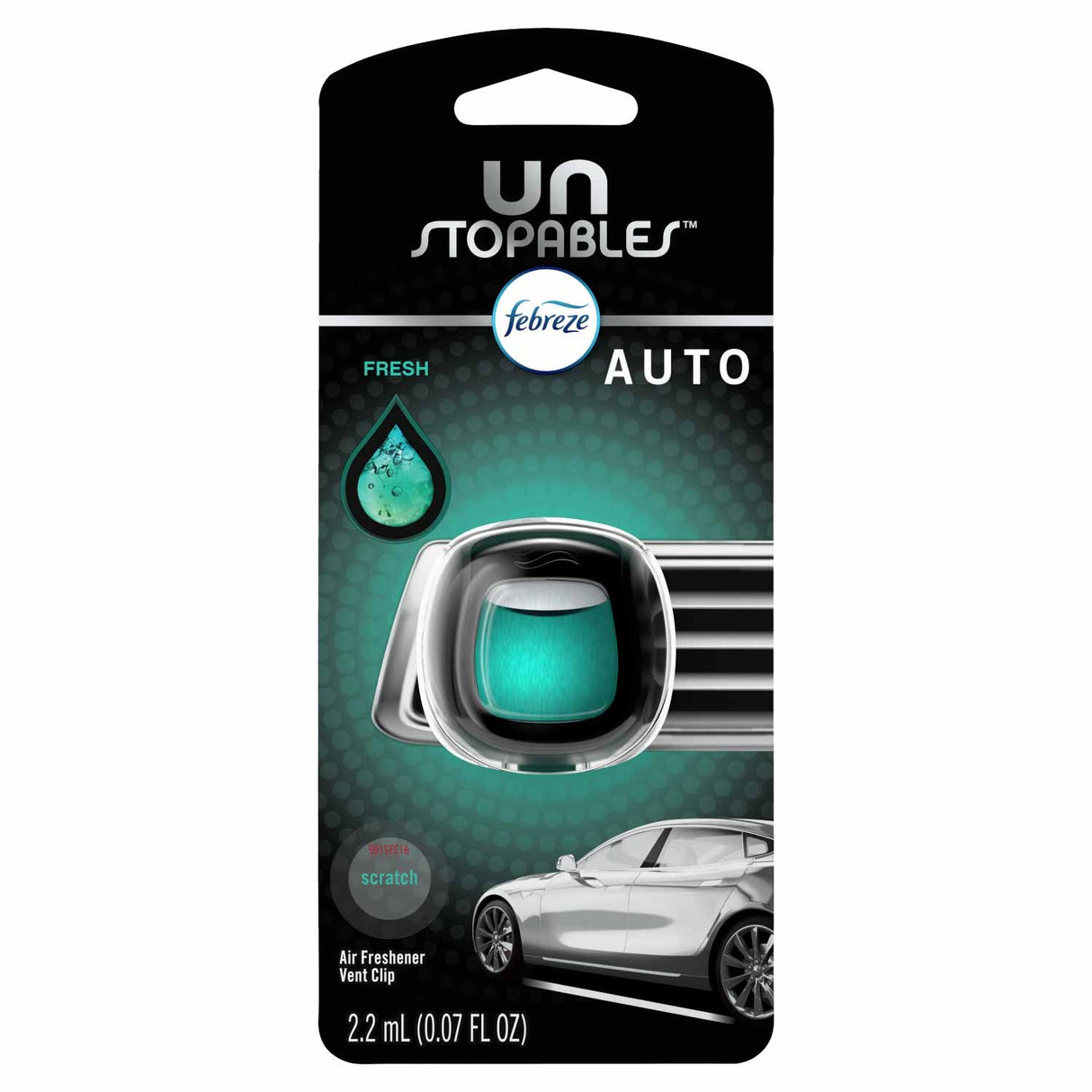 Febreze Car Vent Clip - Unstopables Fresh - 2.2ml - 1 ct - 8 Pack
