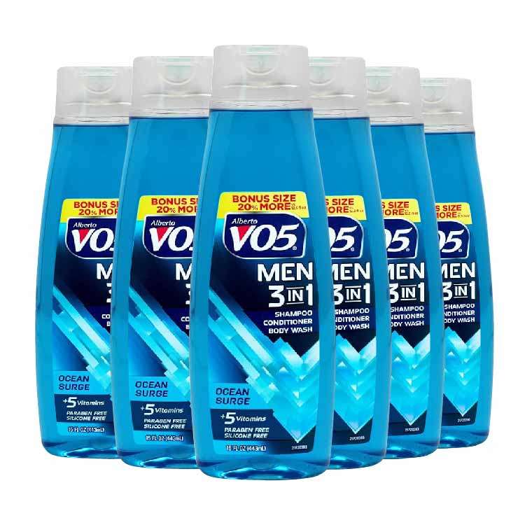 VO5 - Ocean Surge 3 in 1 Shampoo - 15 Oz - 6 Pack - 100 cases pallet