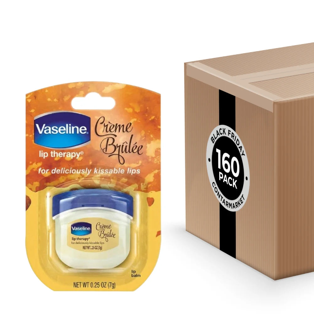 Vaseline Lip Therapy Creme Brulee Lip Balm 0.25 oz - 160  Pack - Travel Size