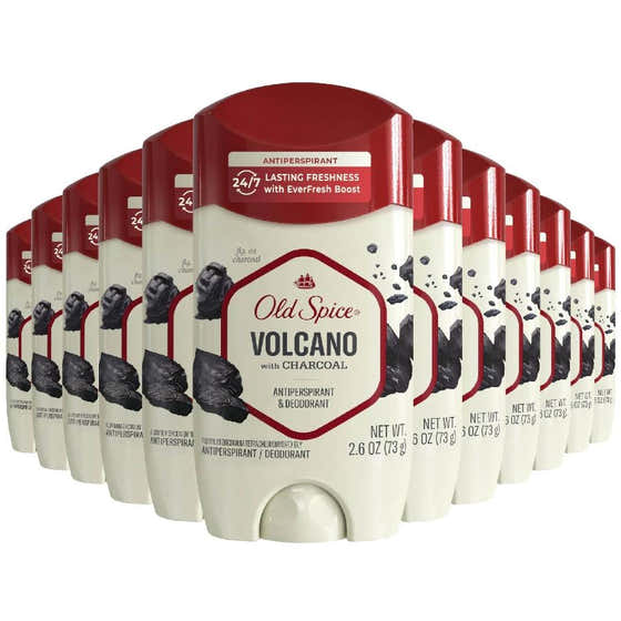 Old Spice - Anti-Perspirant & Deodorant, Volcano with Charcoal - 2.6 oz - 12 Pack | Old Spice - Old Spice