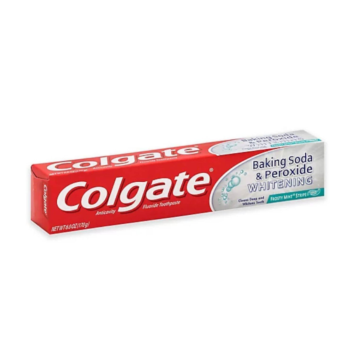 Colgate Baking Soda & Peroxide Whitening Toothpaste Frosty Mint Stripe 6 Oz - 24 pack