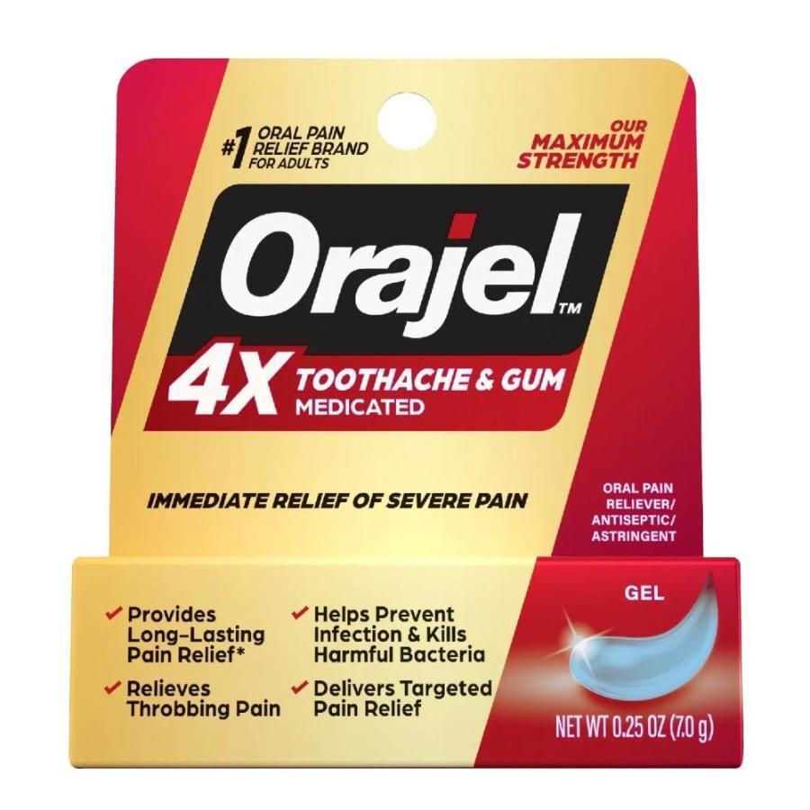 Orajel - Medicated Toothache & Gum, Maximum Strength, Gel - 0.25 oz - 24 Pack