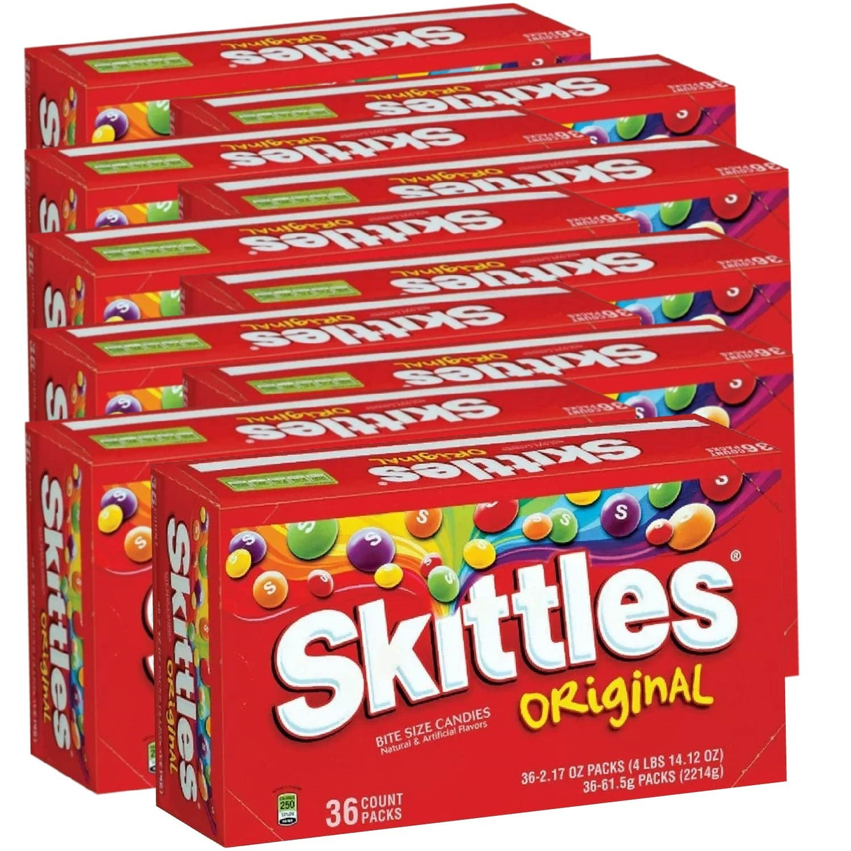 Skittles Original Fruity Candy 2.17 Oz - 36 Ct Each- 10 pack