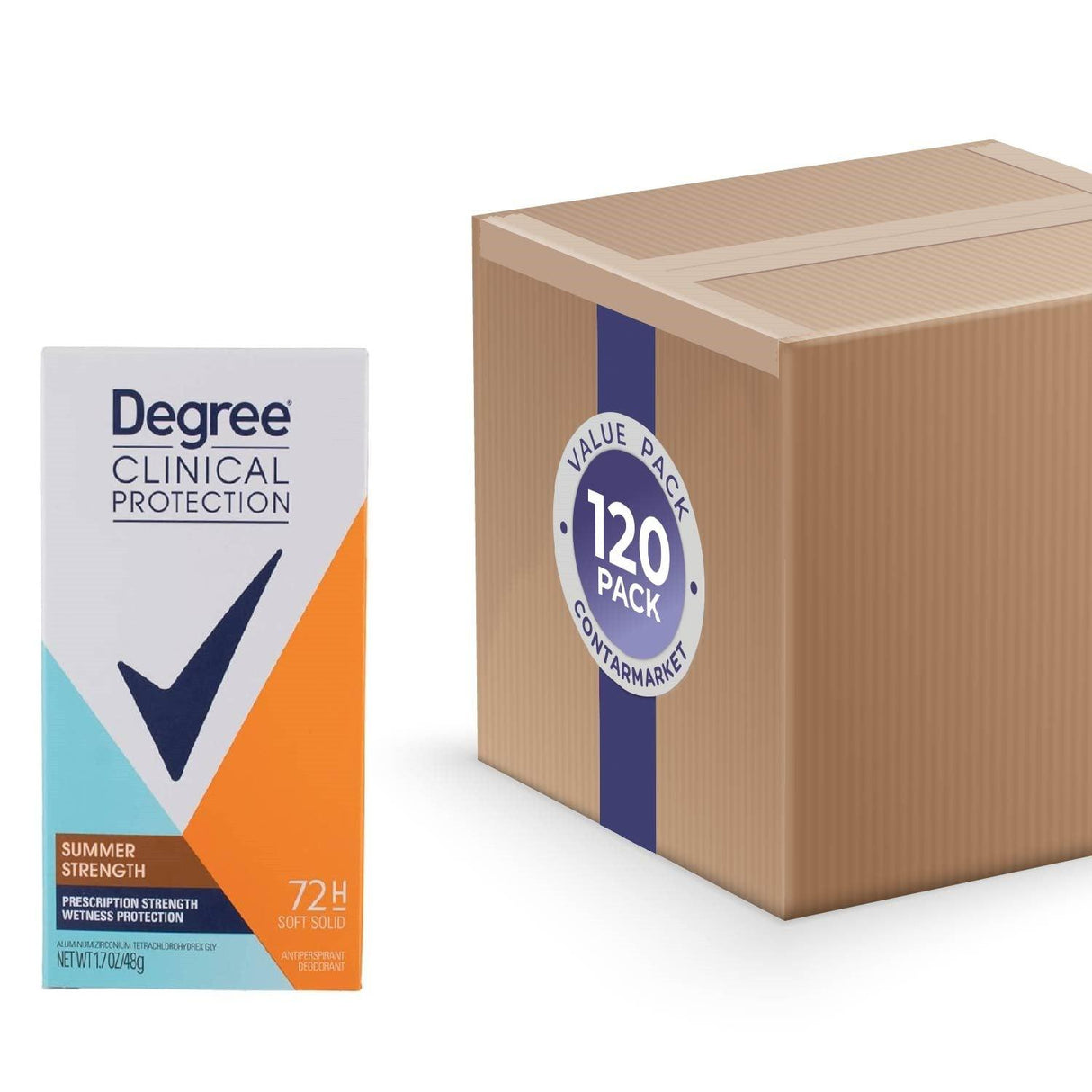 Degree Clinical Protection Summer Strength Antiperspirant & Deodorant  1.7oz - 120 Pack