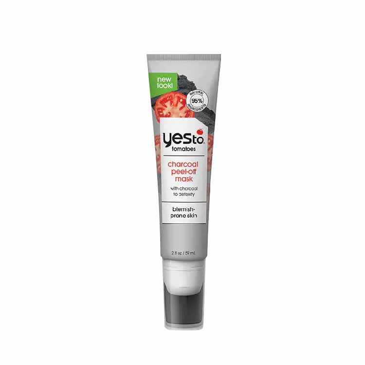Yes To Tomatoes Detoxifying Charcoal Peel Off Face Mask, 2 Fl Oz - 3 Pack