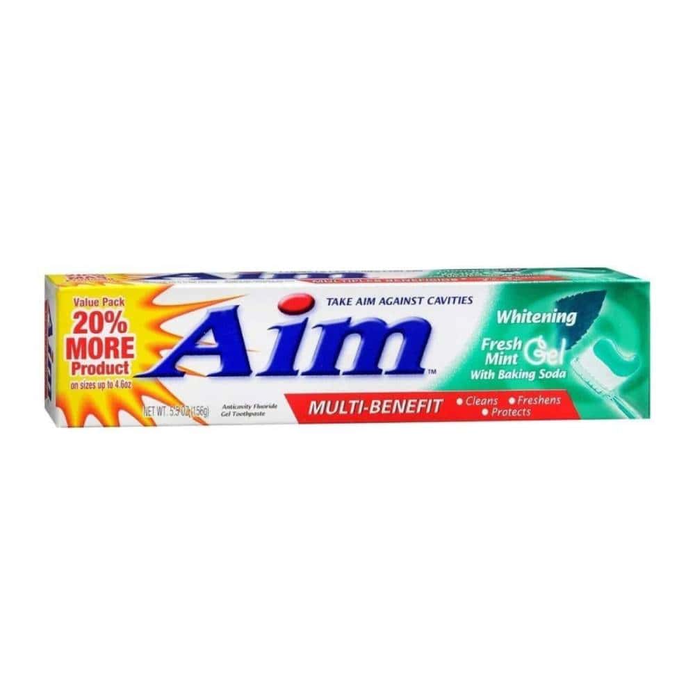 Aim - Whitening Toothpaste with Baking Soda - 5.5 Oz - 24 Pack