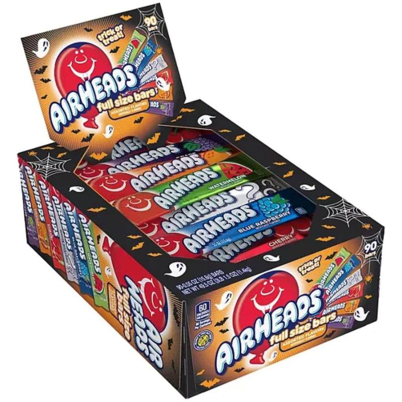 AirHeads Limited Edition Variety Pack Candy - Assorted Flavors, 0.55 oz Bars, 90 Count