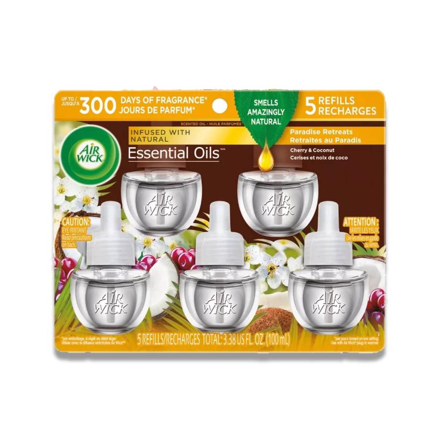 Air Wick - Scented Oil, Paradise Retreat - 3.38 Oz - (5 Ct Each) - 5 Pack