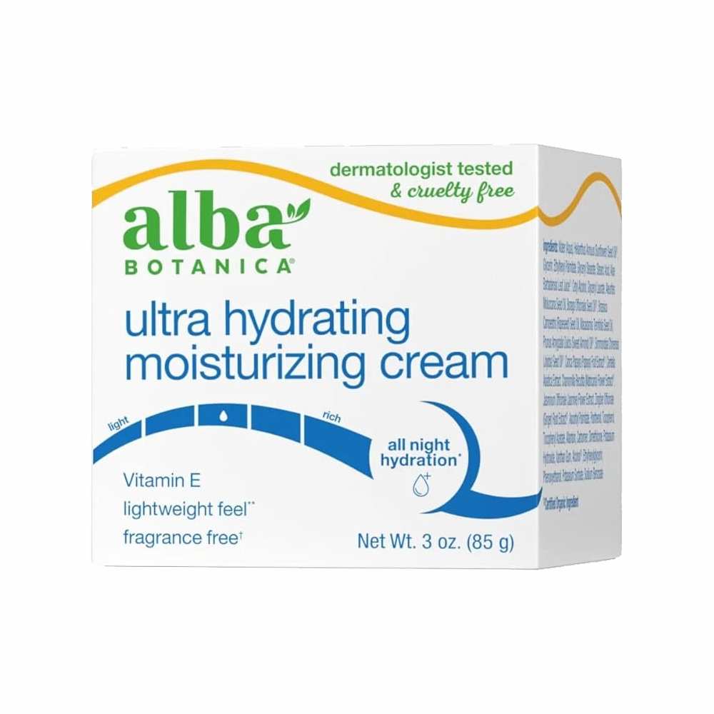 Alba Botanica - Hawaiian Moisture Cream Smoothing Jasmine and Vitamin E - 3 Oz - 6 Pack