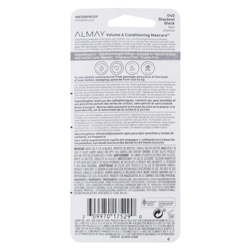 Almay Waterproof Mascara - 24 Pack Contarmarket