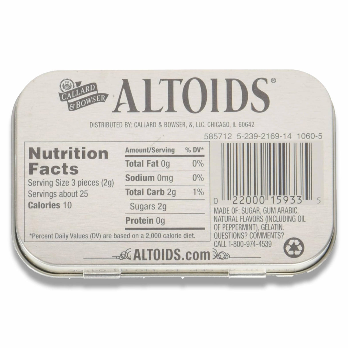 Altoids Peppermint Mints 1.76 oz Tin – 12 Pack Bulk