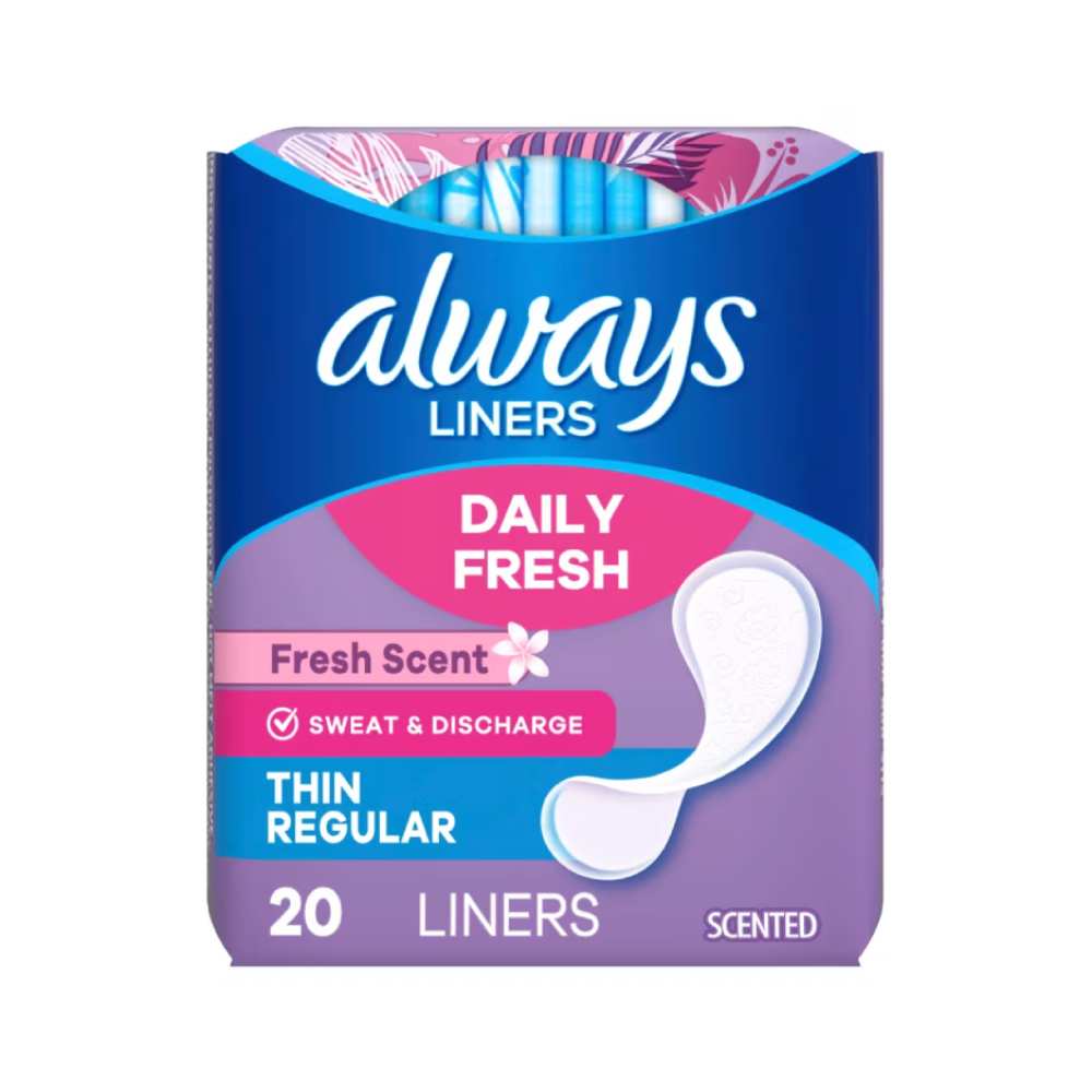 Always - Thin Regular Liners, Fresh Scent - 20 Ct Ea - 24 Pack