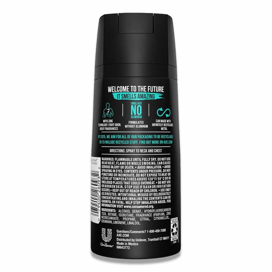 Axe -Body Spray Deodorant  4 oz Apollo - 12 Pack