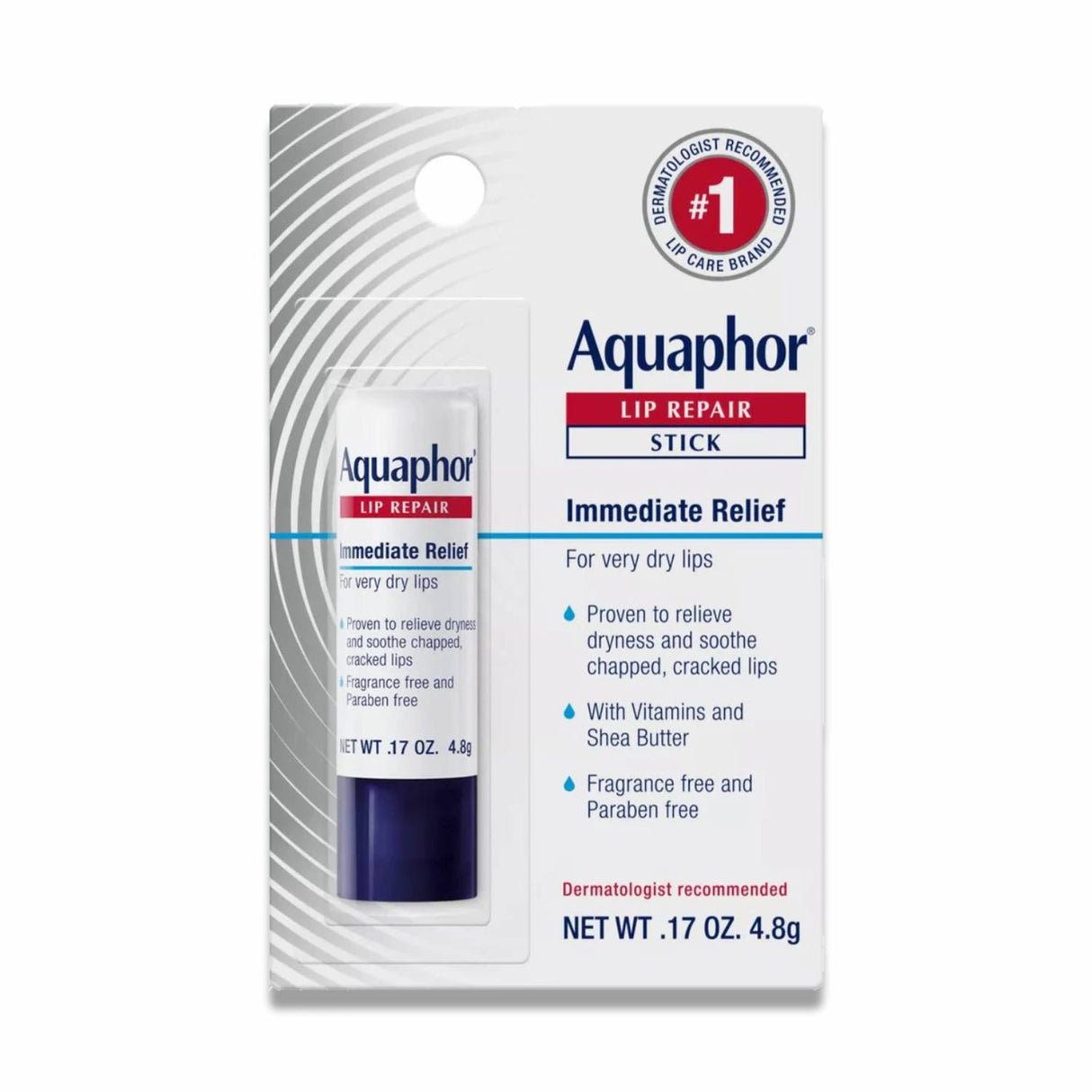 Aquaphor - Lip Repair Stick-Single Blister - 0.17 Oz - 96 Pack