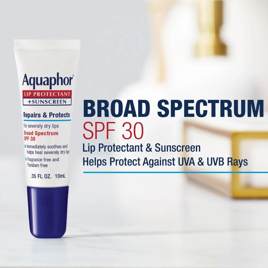 Aquaphor - Lip Protectant Plus Sunscreen SPF 30 0.35 Oz- 12 Pack