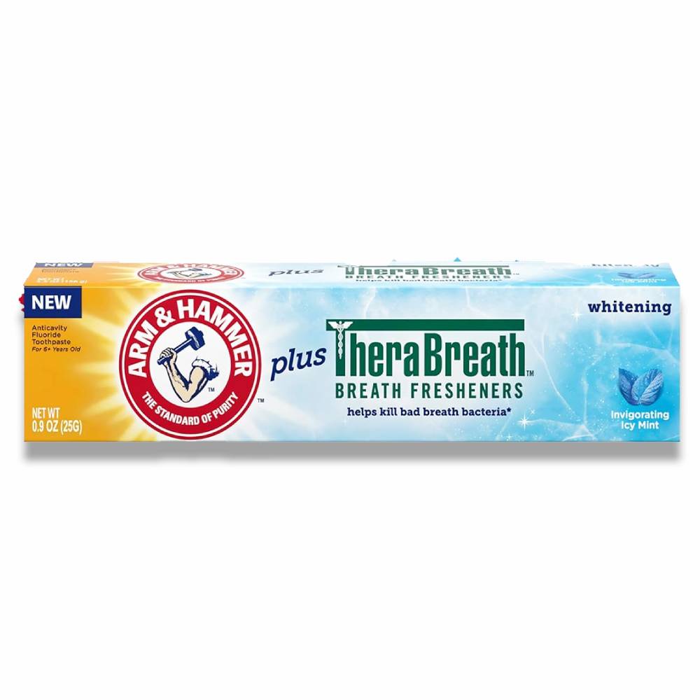 Arm & Hammer - Toothpaste Plus Thera Breath, ICY Mint - 0.9 Oz  - 72  Pack