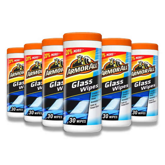 Armor All -  Count Glass Wipe - 30 Ct - 6 Pack | ARMOR ALL - Wholesale