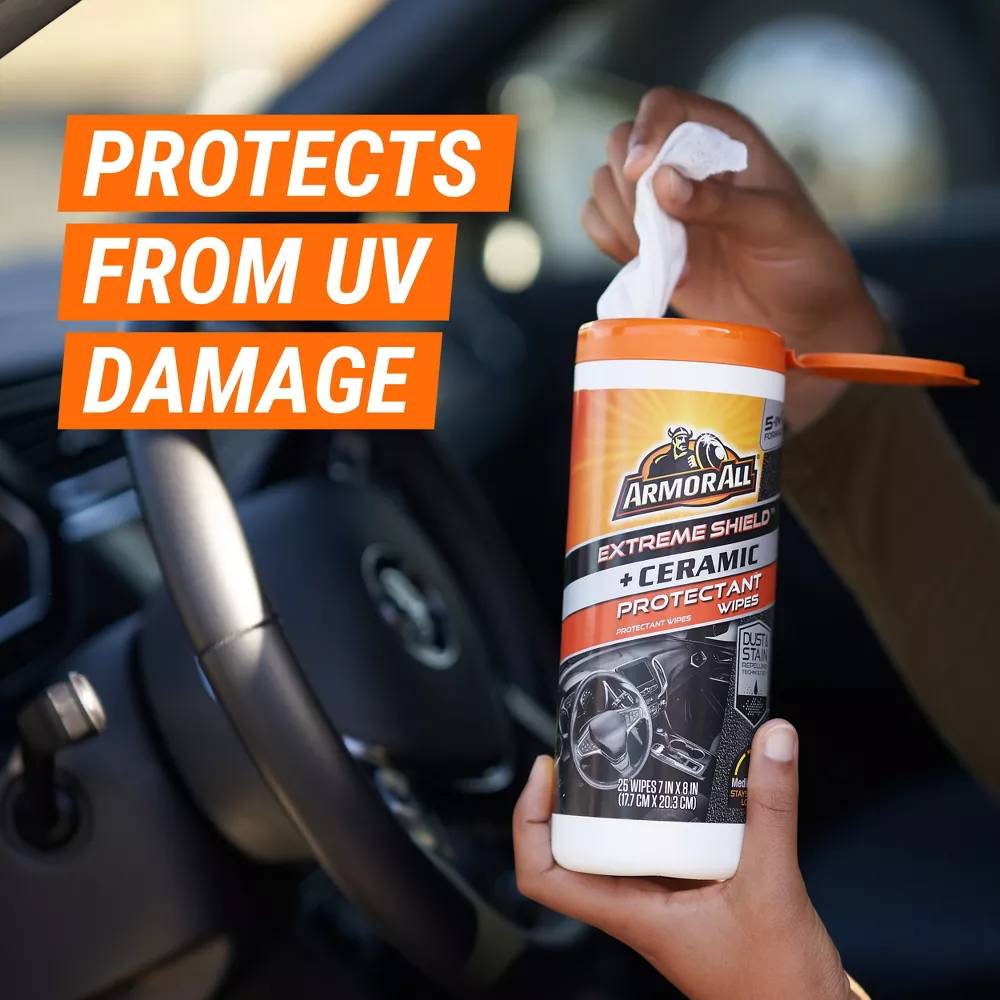Armor All - Extreme Shield and Ceramic Car Protectant Wipes - 25 Ct - 6 Pack
