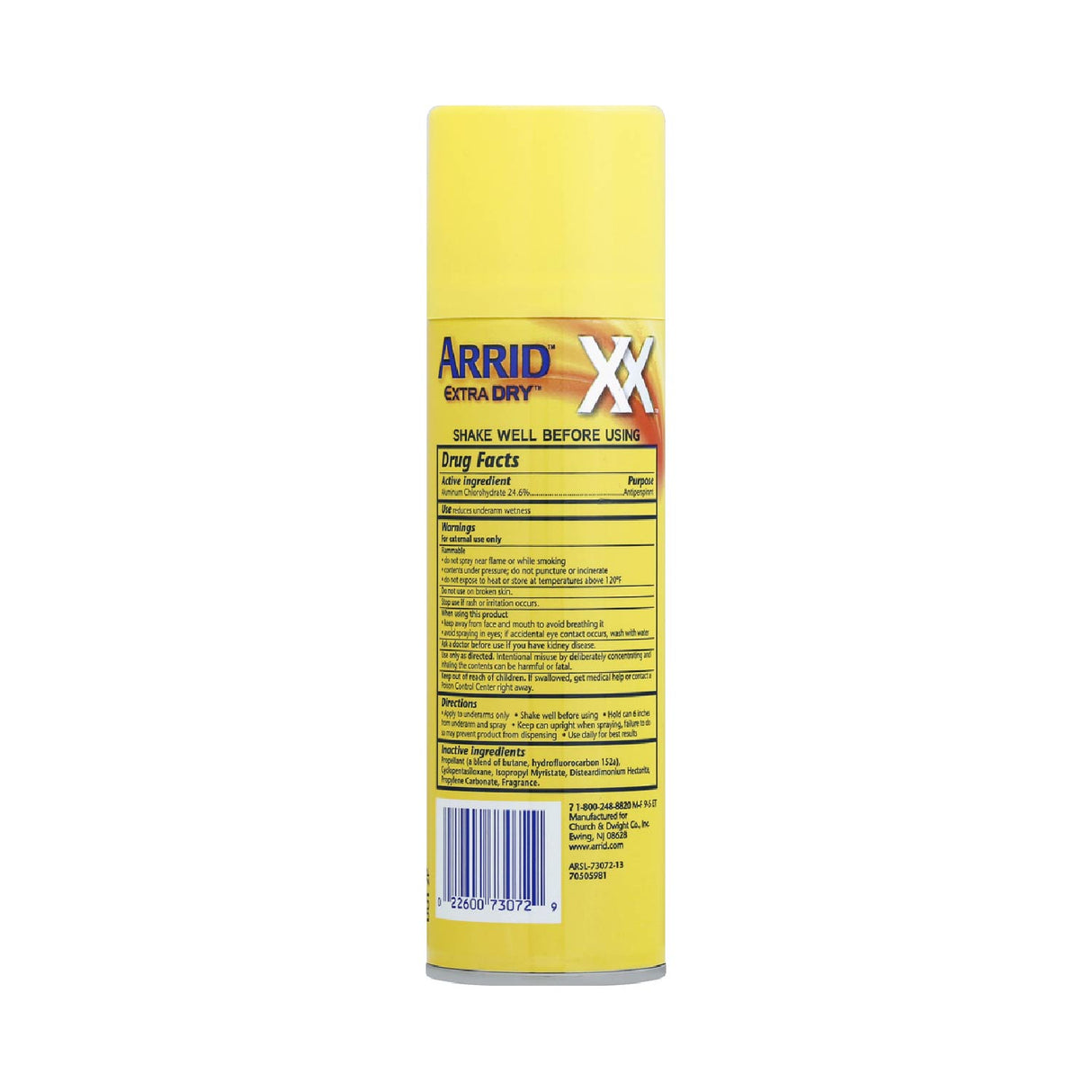 Arrid XX Anti-Perspirant & Deodorant Spray, Regular -  6 oz - 60 Pack