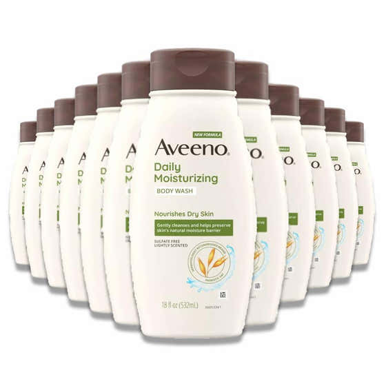 Aveeno - Daily Moisturizing Nourishes Dry Skin Body Wash 18 oz - 12 Pack | Aveeno - Health & Beauty - Wholesale