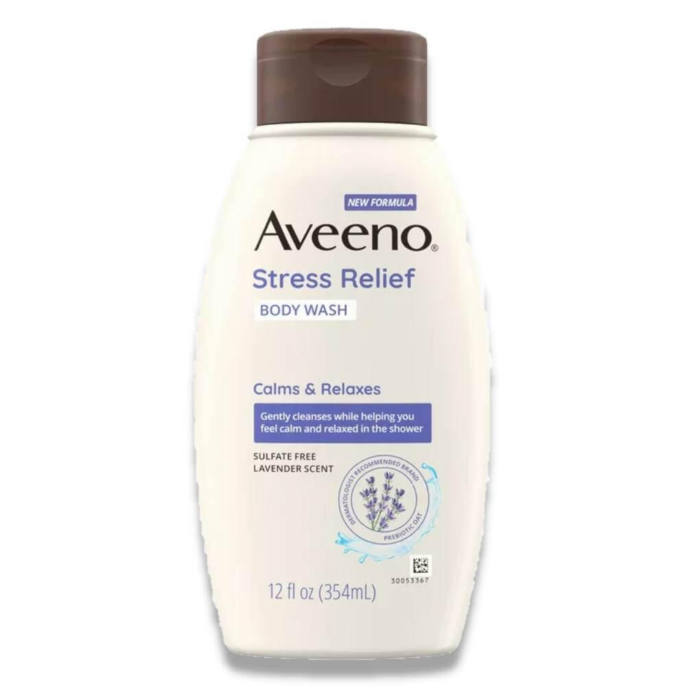 Aveeno Stress Relief Body Wash - Lavender, Chamomile, Ylang-Ylang - 12 oz - 12 Pack Contarmarket