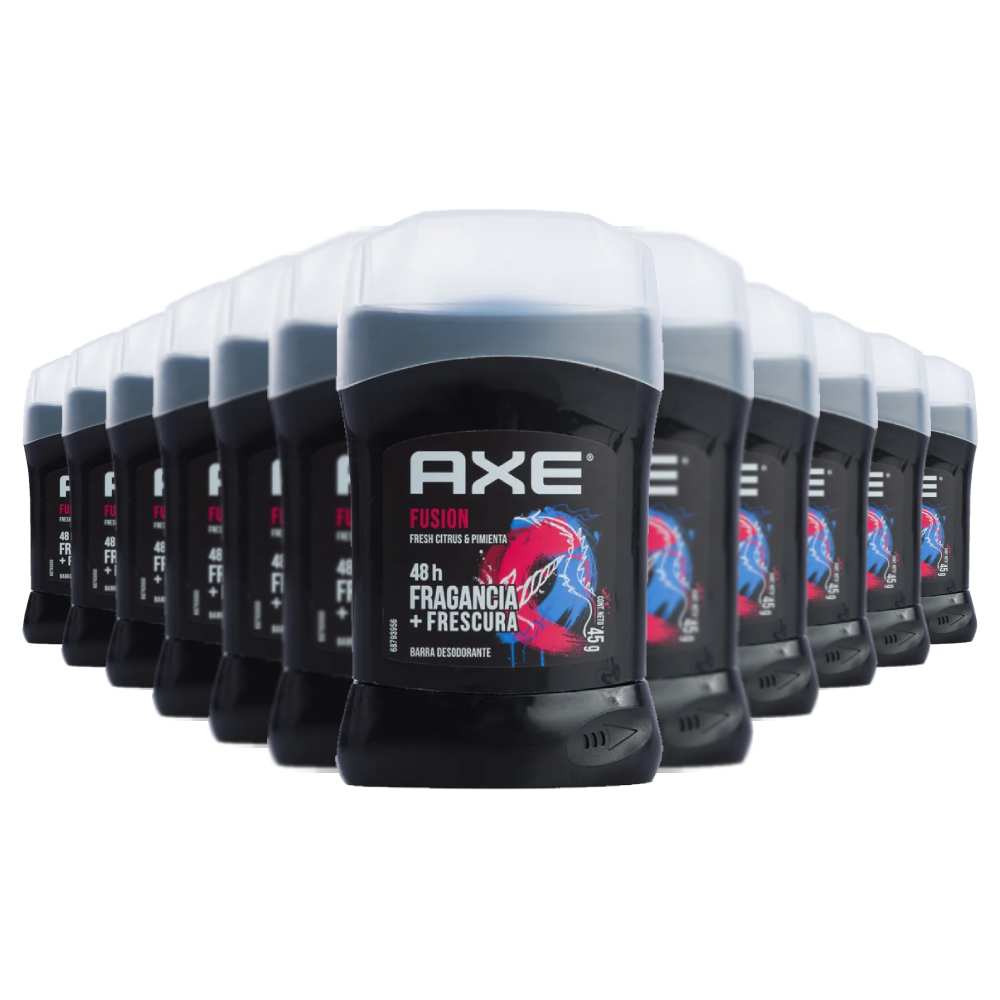 Axe - Deodorant Stick Fusion 48h  for Men  45 ml - 12 Pack